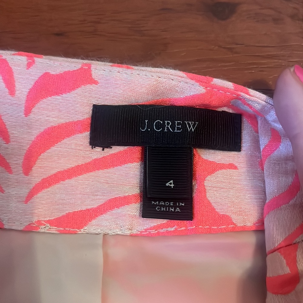 JCrew satin floral cut out skirt - Picture 5 of 9
